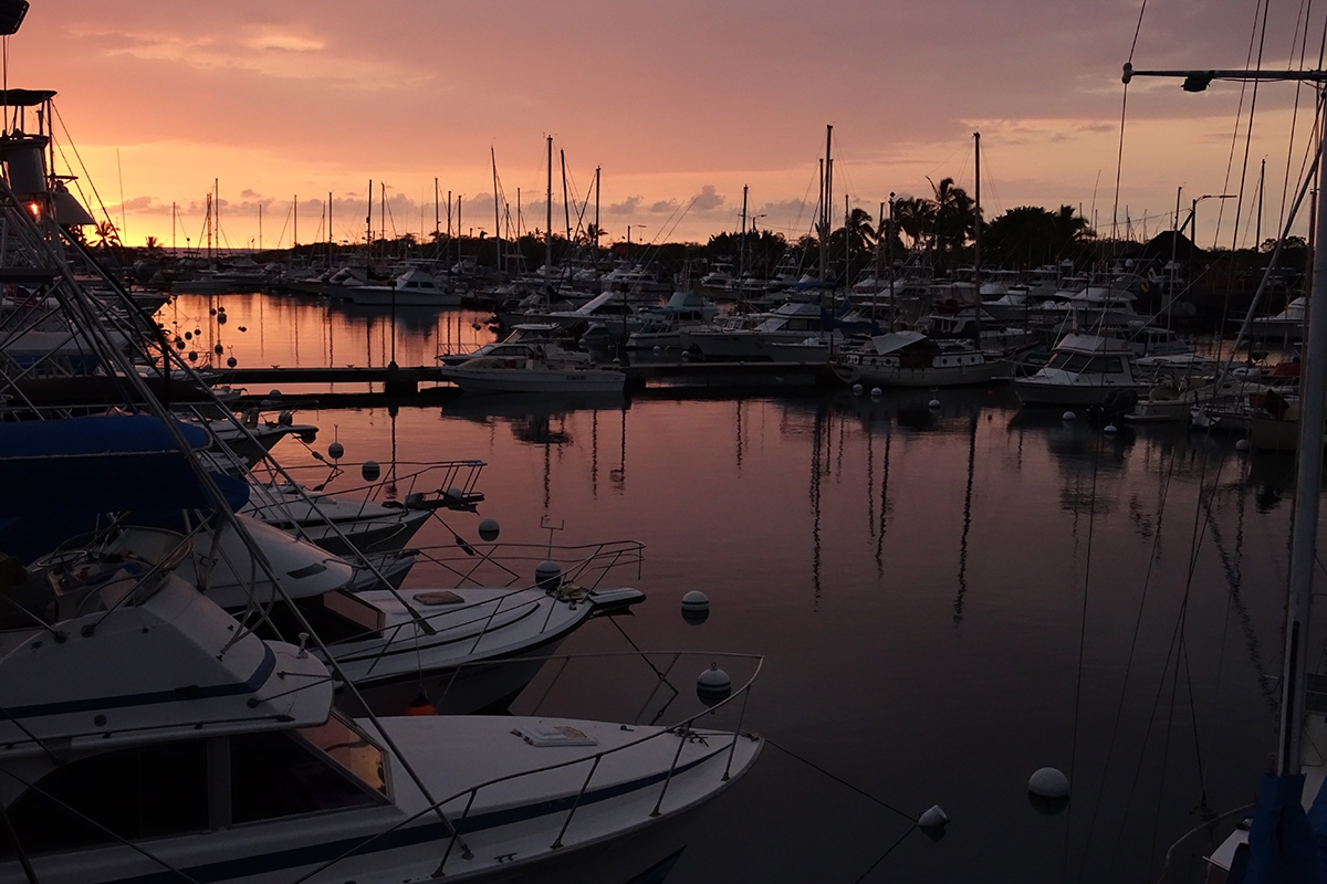 Marina after sunset