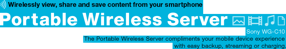 Wirelessly view, share and save content from your smartphone Portable Wireless Server