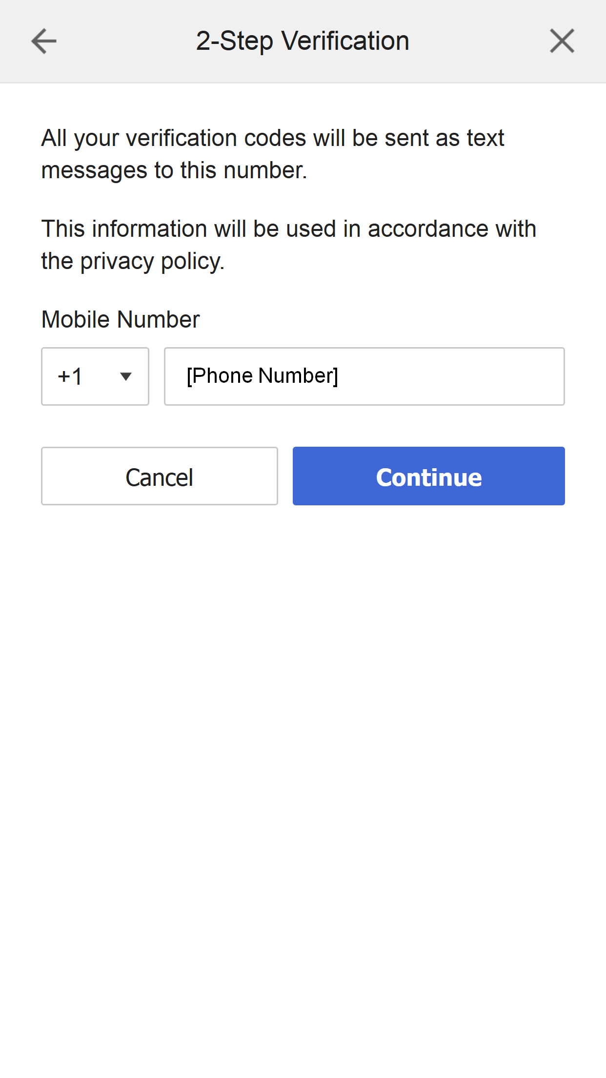 2-Step Verification Phone