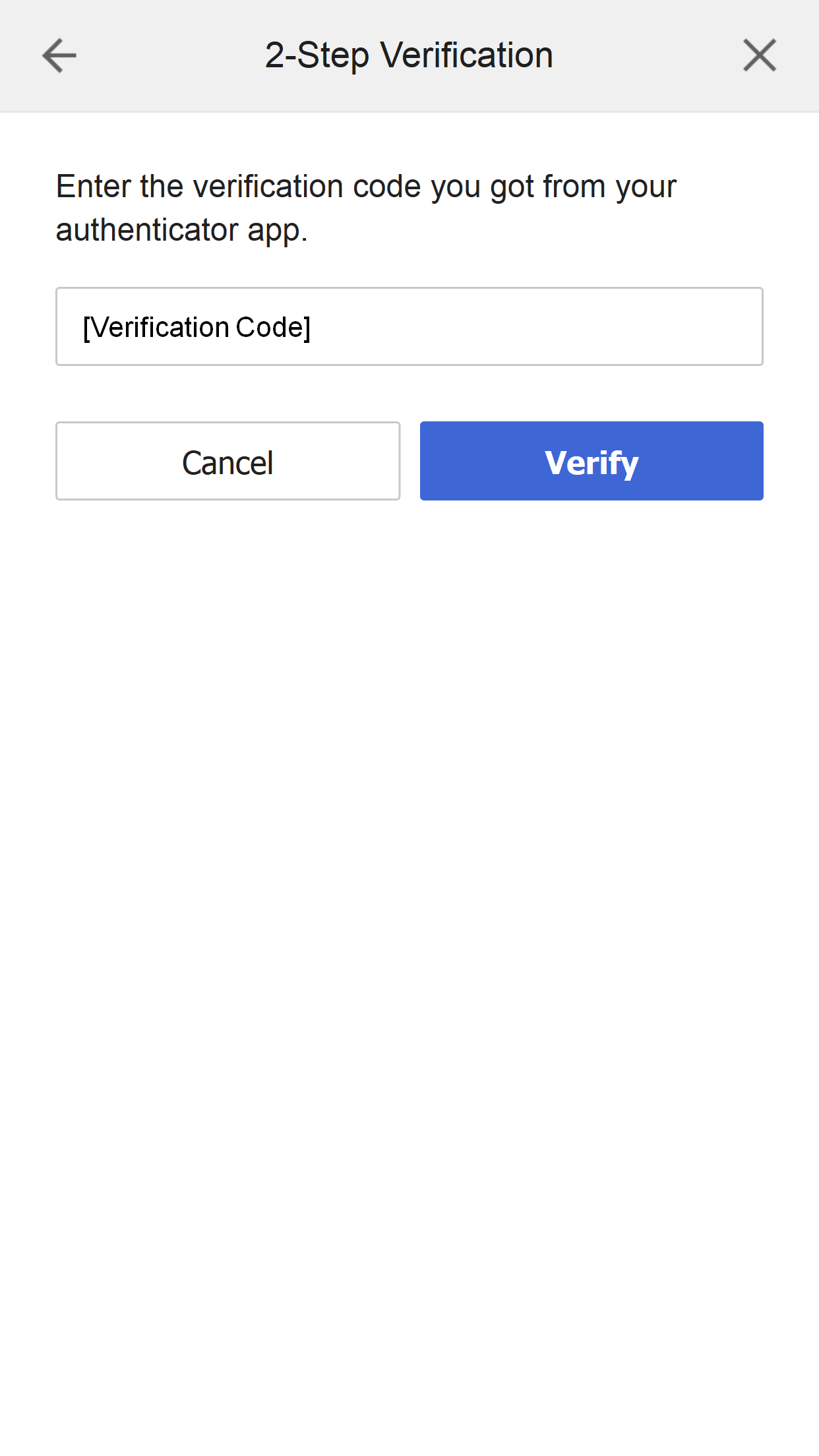 2-Step Verification Code