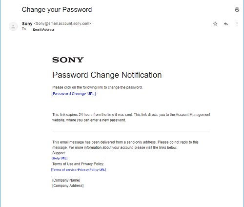 Password Change Notification
